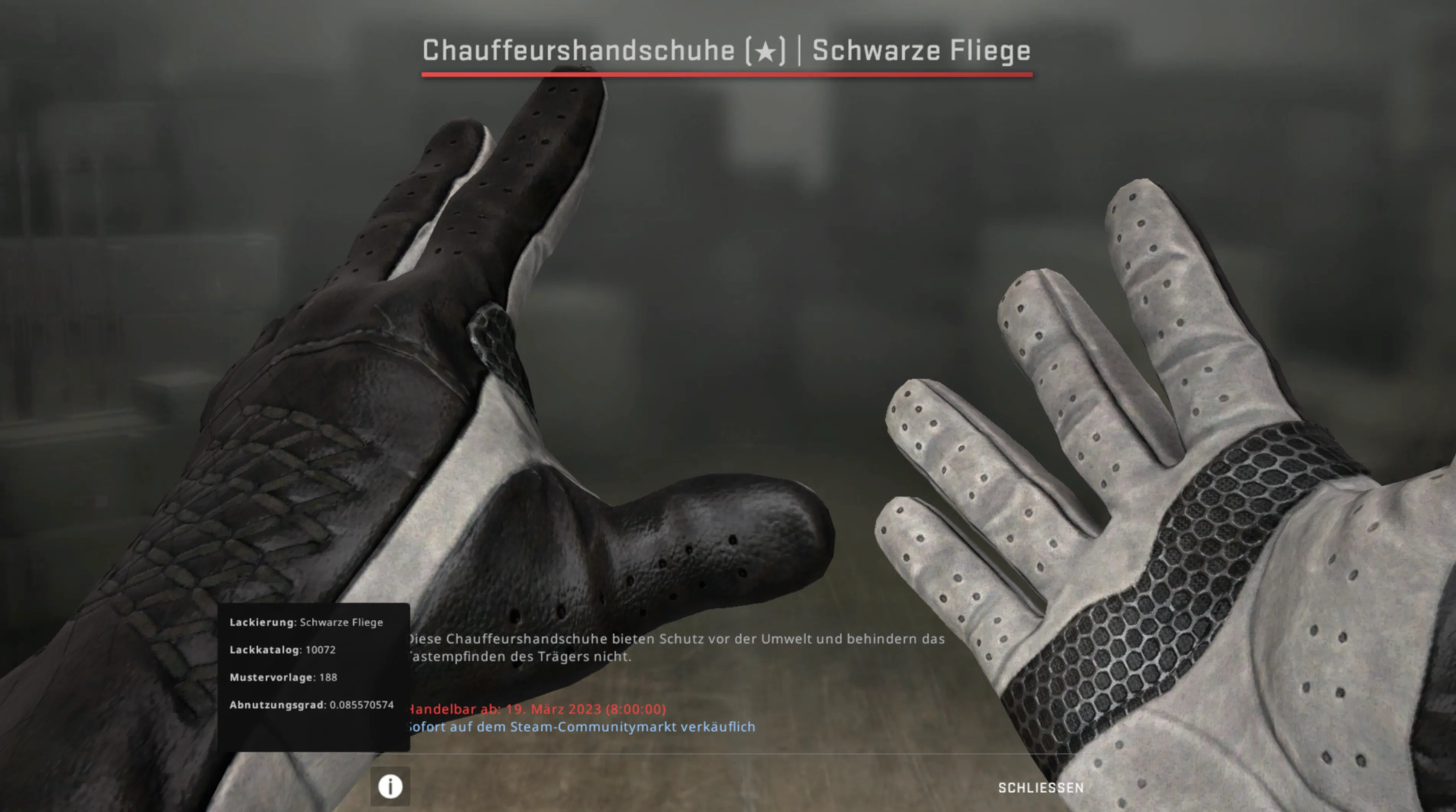 Driver Gloves Black Tie and damascus steel knife
